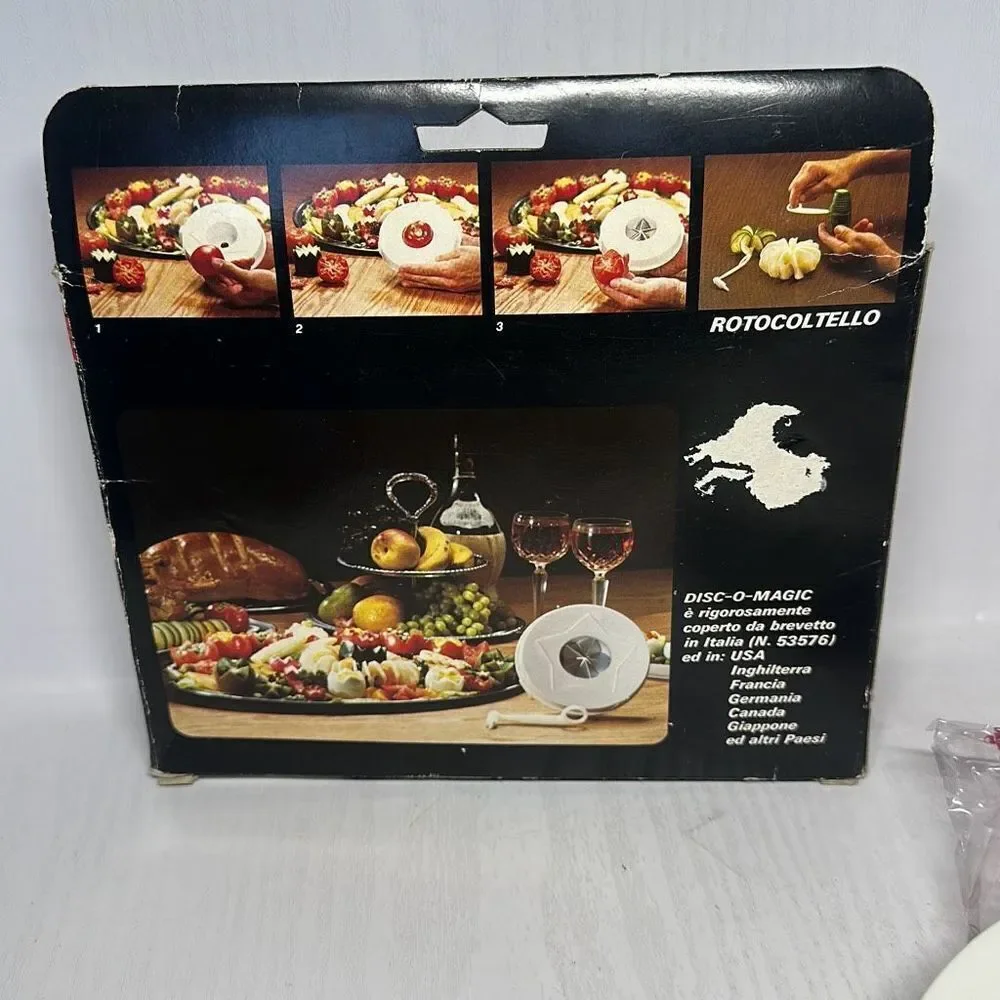 Vintage Disco Magic Lavatelli‎ Torino Fruit Vegetable Slicer Food Presentation